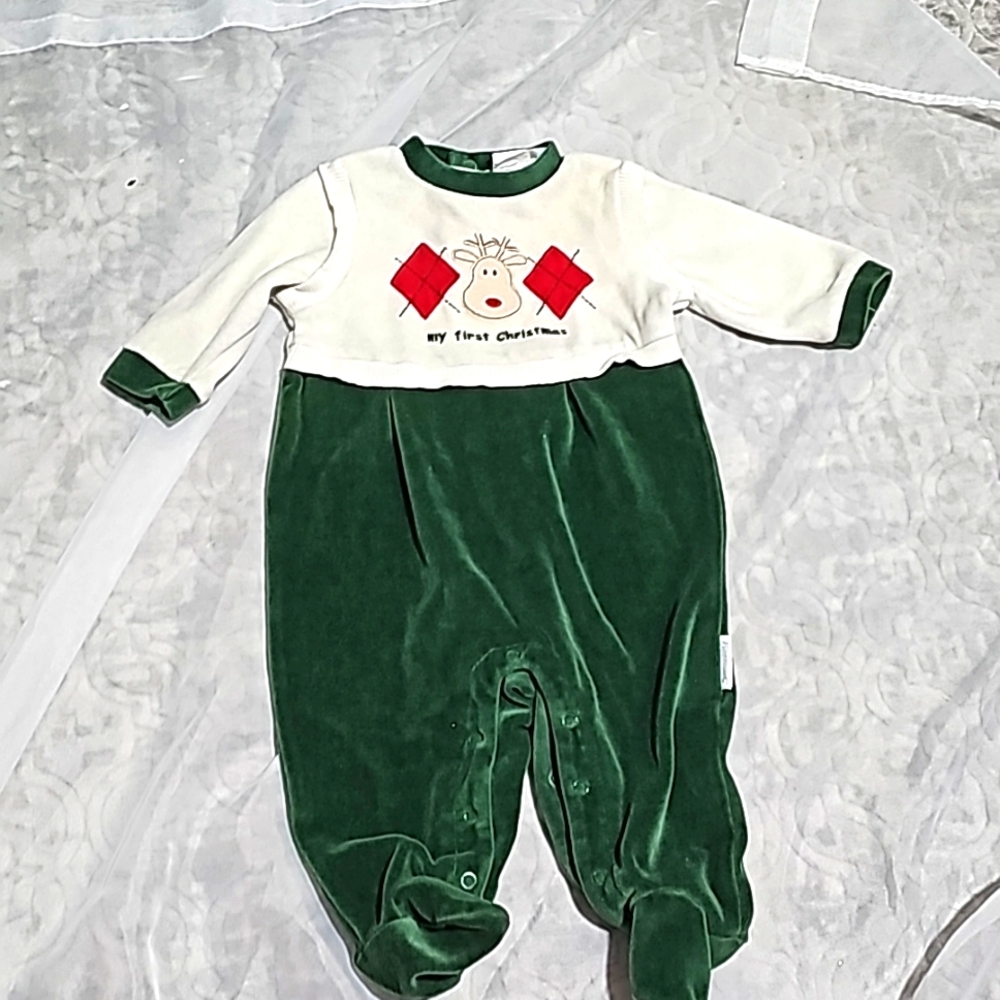 Vitamins baby 6 months my first Christmas outfit